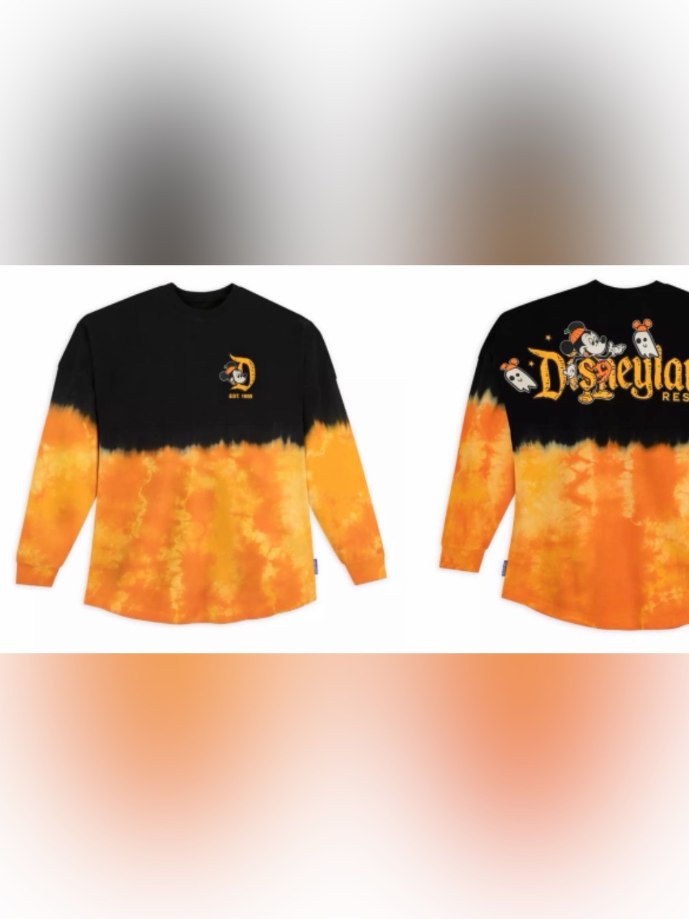 Disneyland Resort Halloween Tie-Dye Long Sleeve Shirt